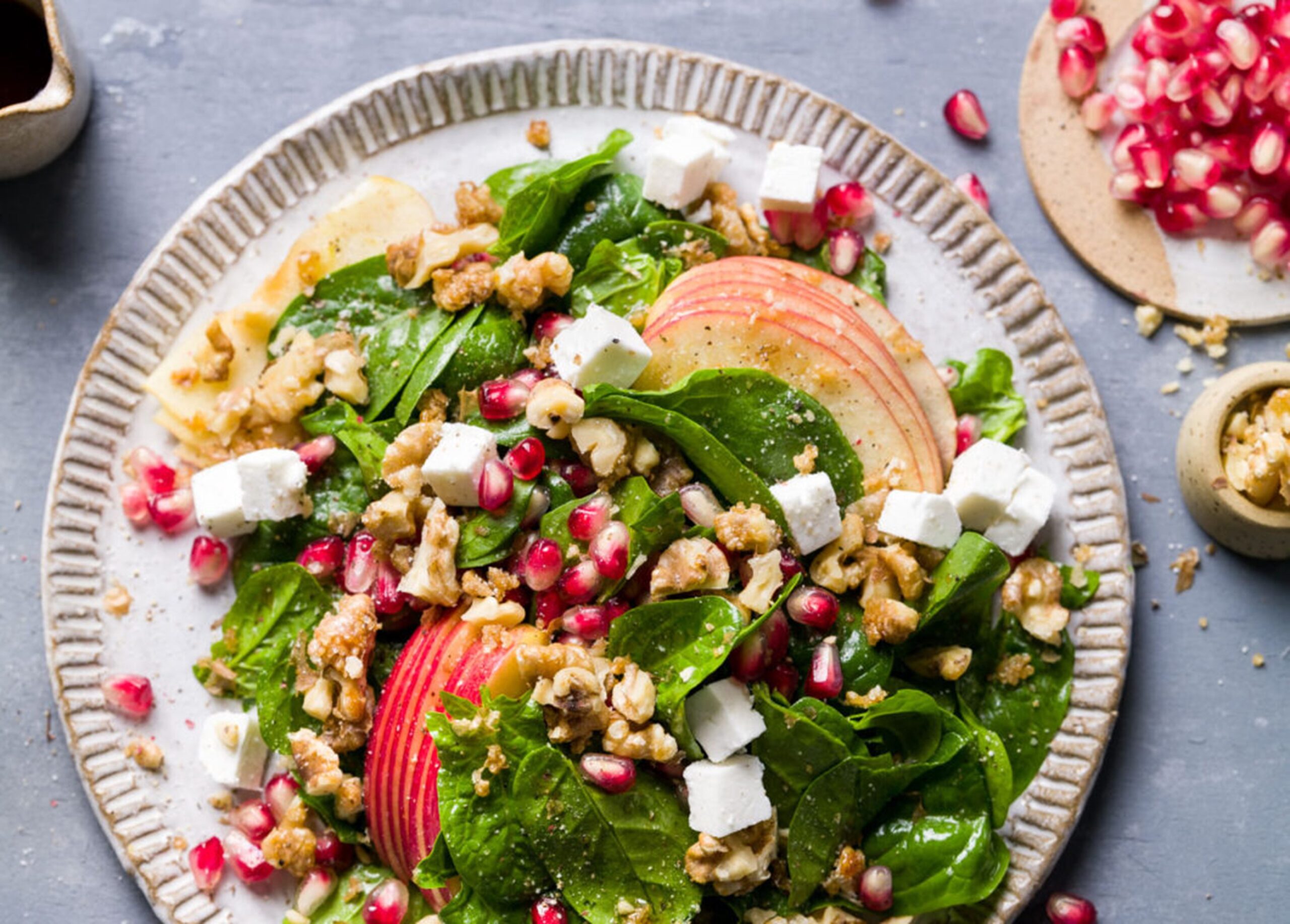 Spinat Feta Salat